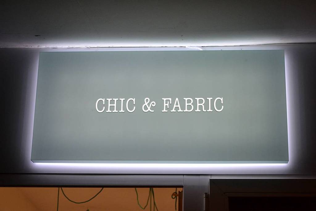 Letrero de Chic&Fabric